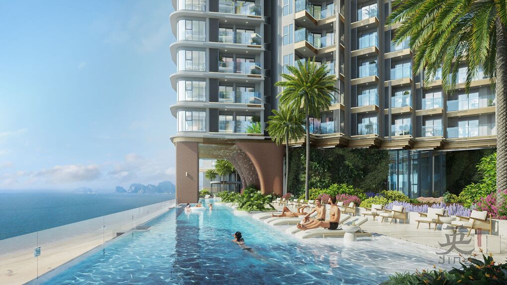Bể bơi vô cực hướng vịnh — Imperia Holiday Hạ Long