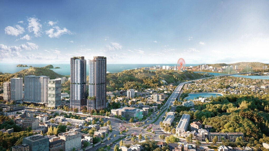 Phối cảnh Landmark 35 nhìn về Bãi Cháy