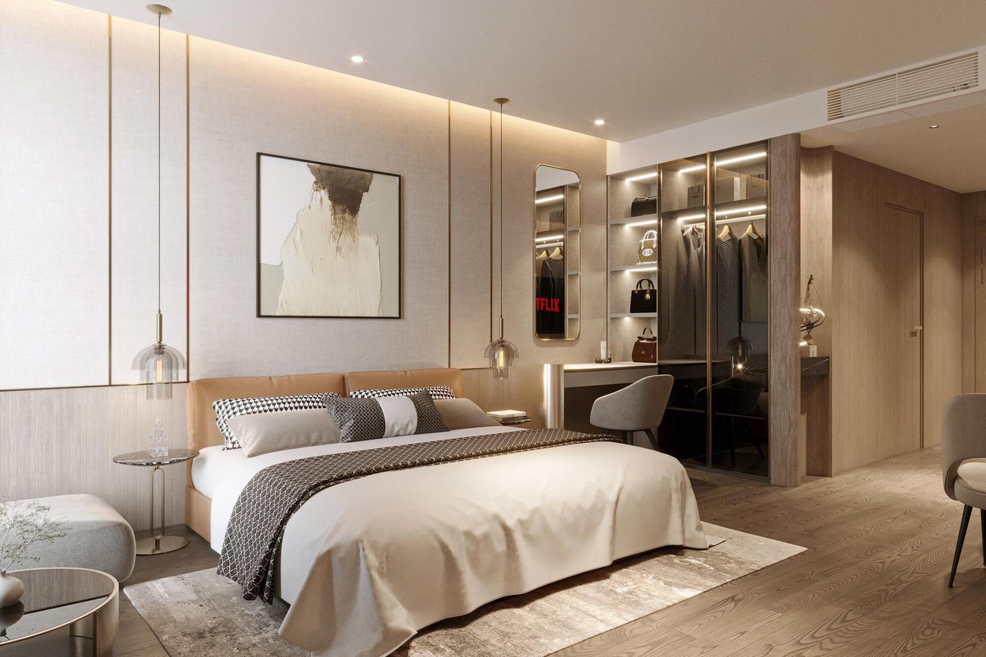 Nội thất căn studio Prima Bay