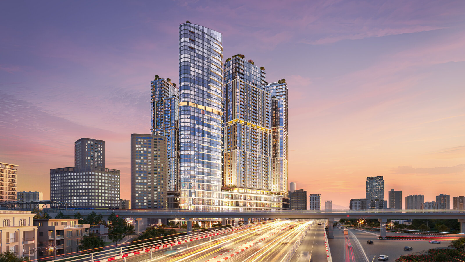 Phối cảnh toàn cảnh Sun Feliza Suites