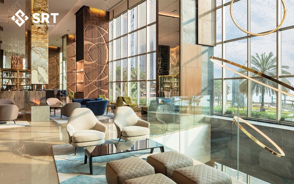 Phối cảnh lounge sảnh Sun Glory Residence