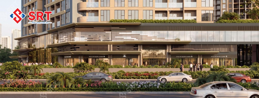 Phối cảnh phố thương mại khối đế Sun Glory Residence