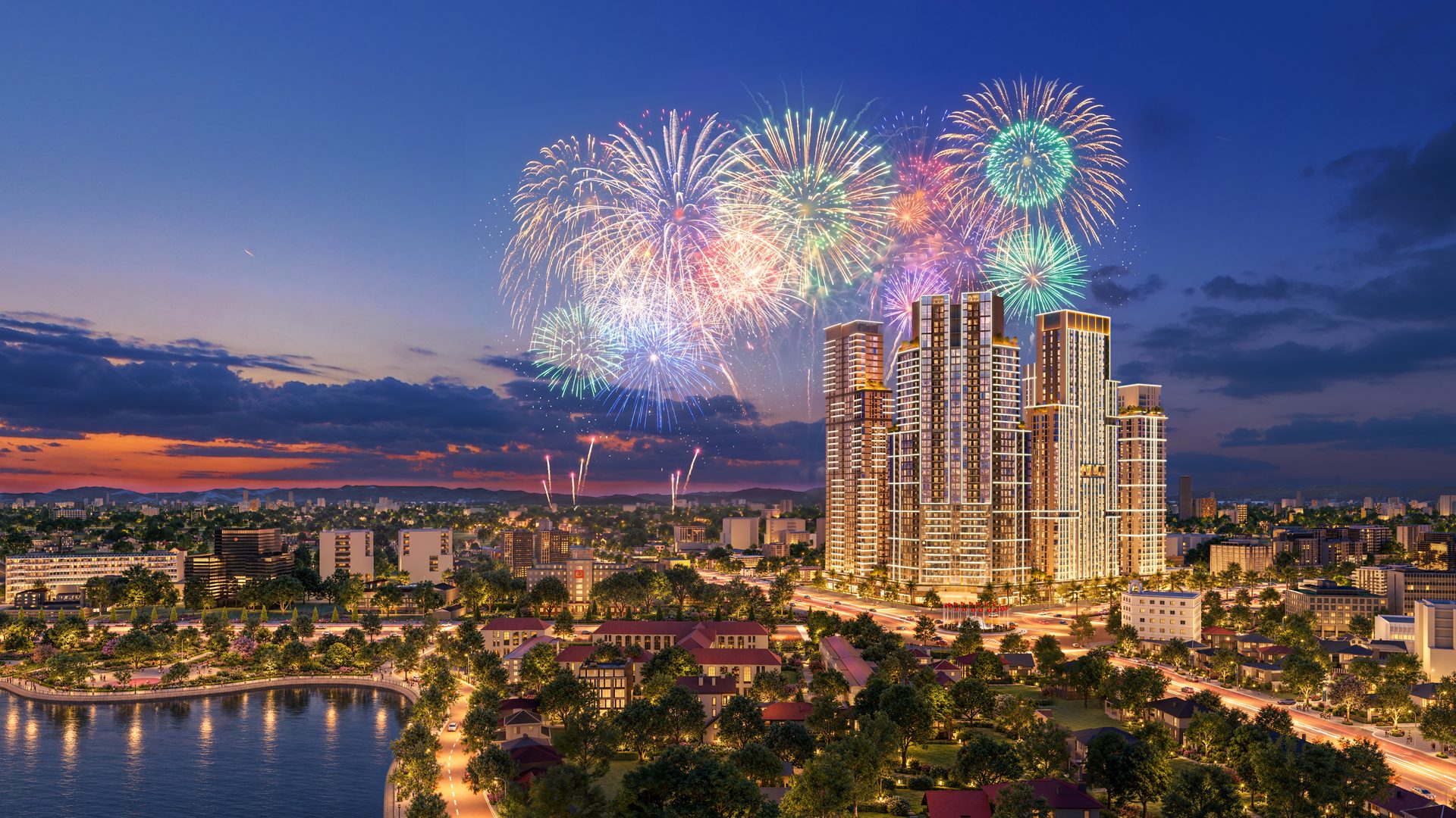Phối cảnh ngoại thất Tháp Sky 37