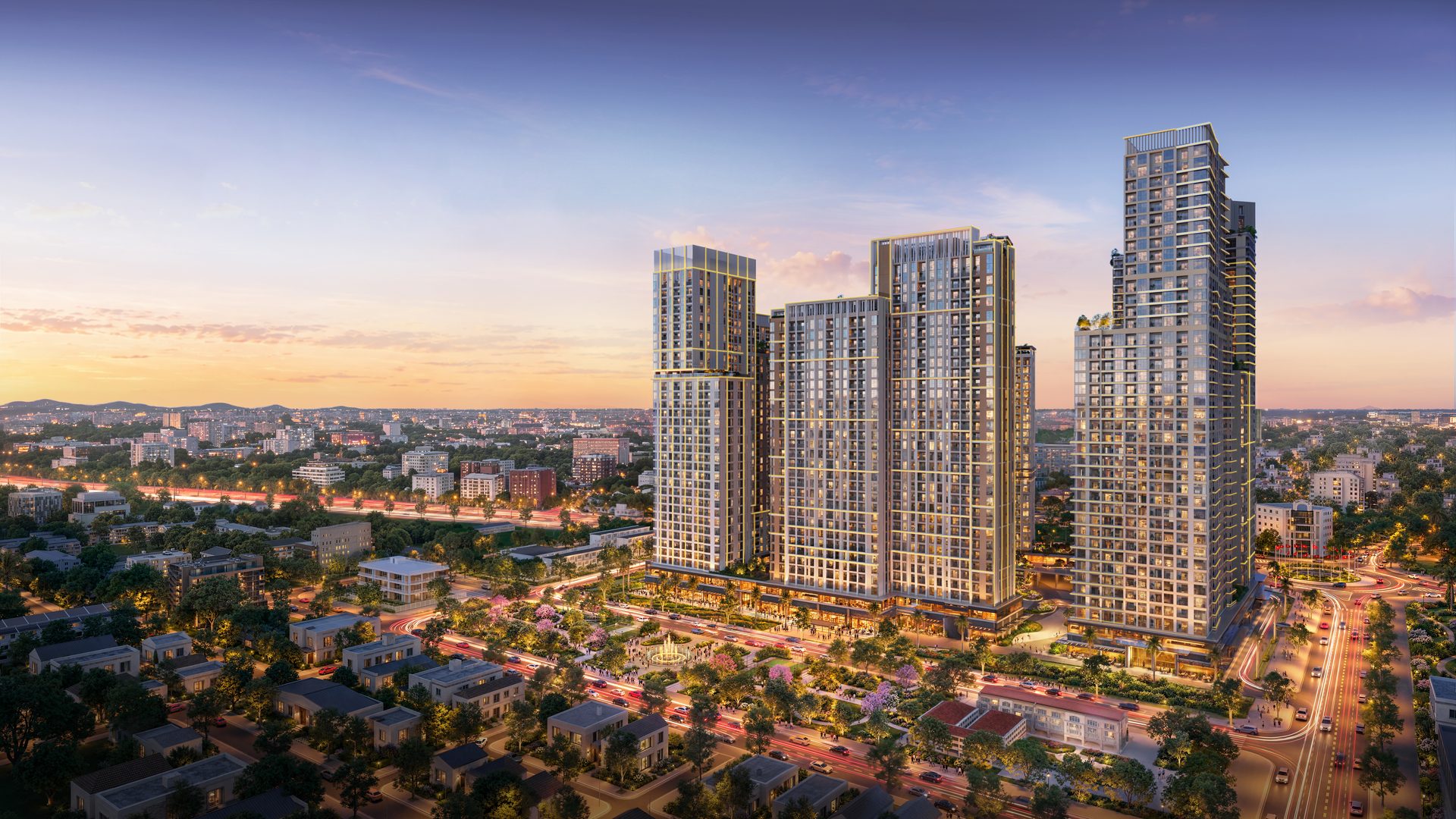 Phối cảnh tổng thể birdview Tháp Legend