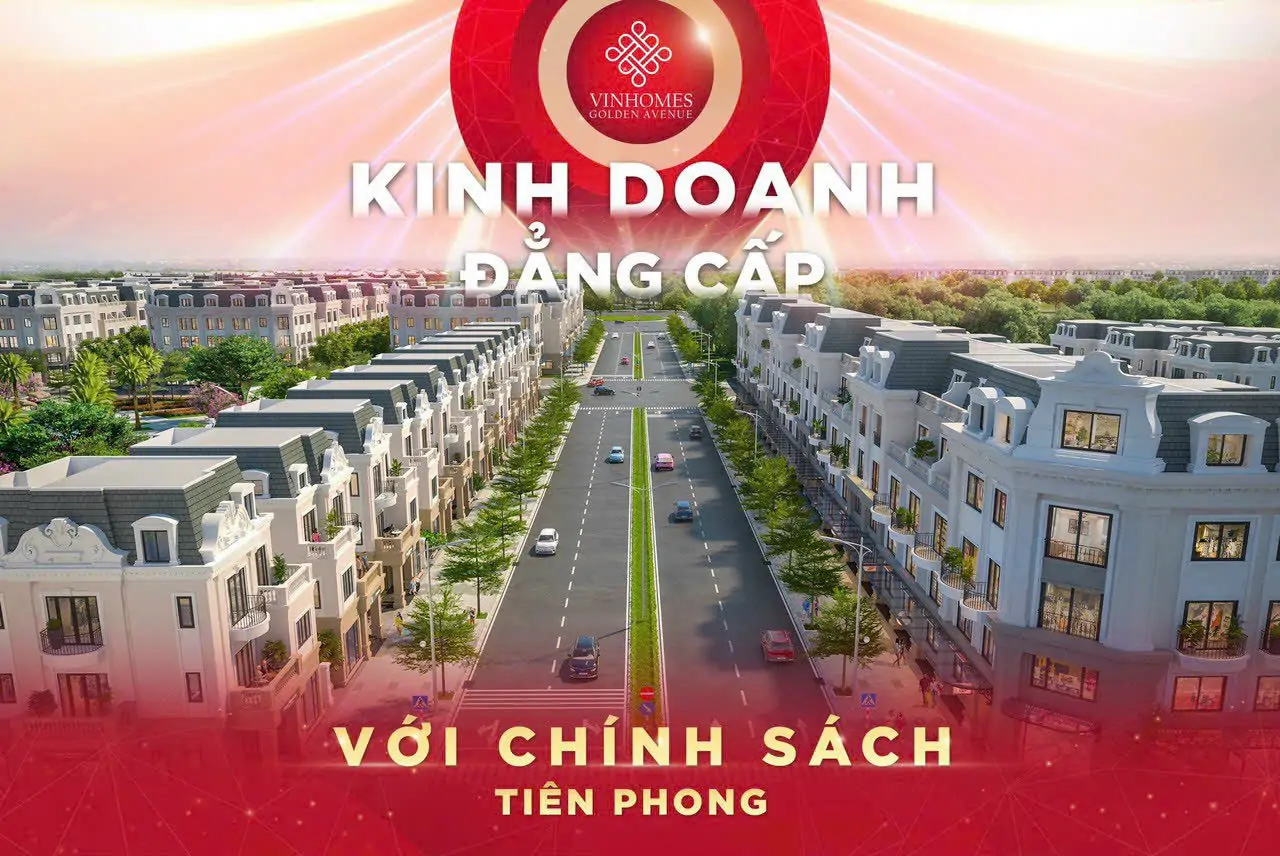 Dãy shophouse / nhà phố Vinhomes Golden Avenue